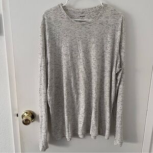 Abound Men’s Gray Slub Knit Long Sleeve T-Shirt XL
